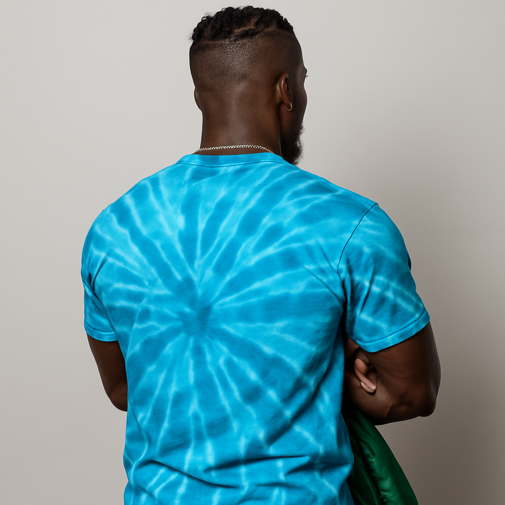 Urban Beast Graphic Tie-Dye Tee - Turqoise