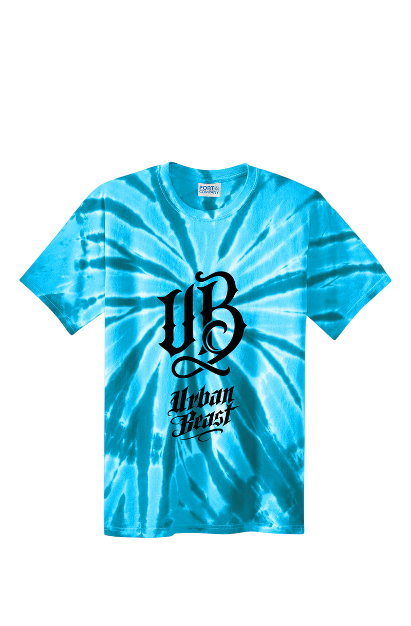Urban Beast Graphic Tie-Dye Tee - Turqoise