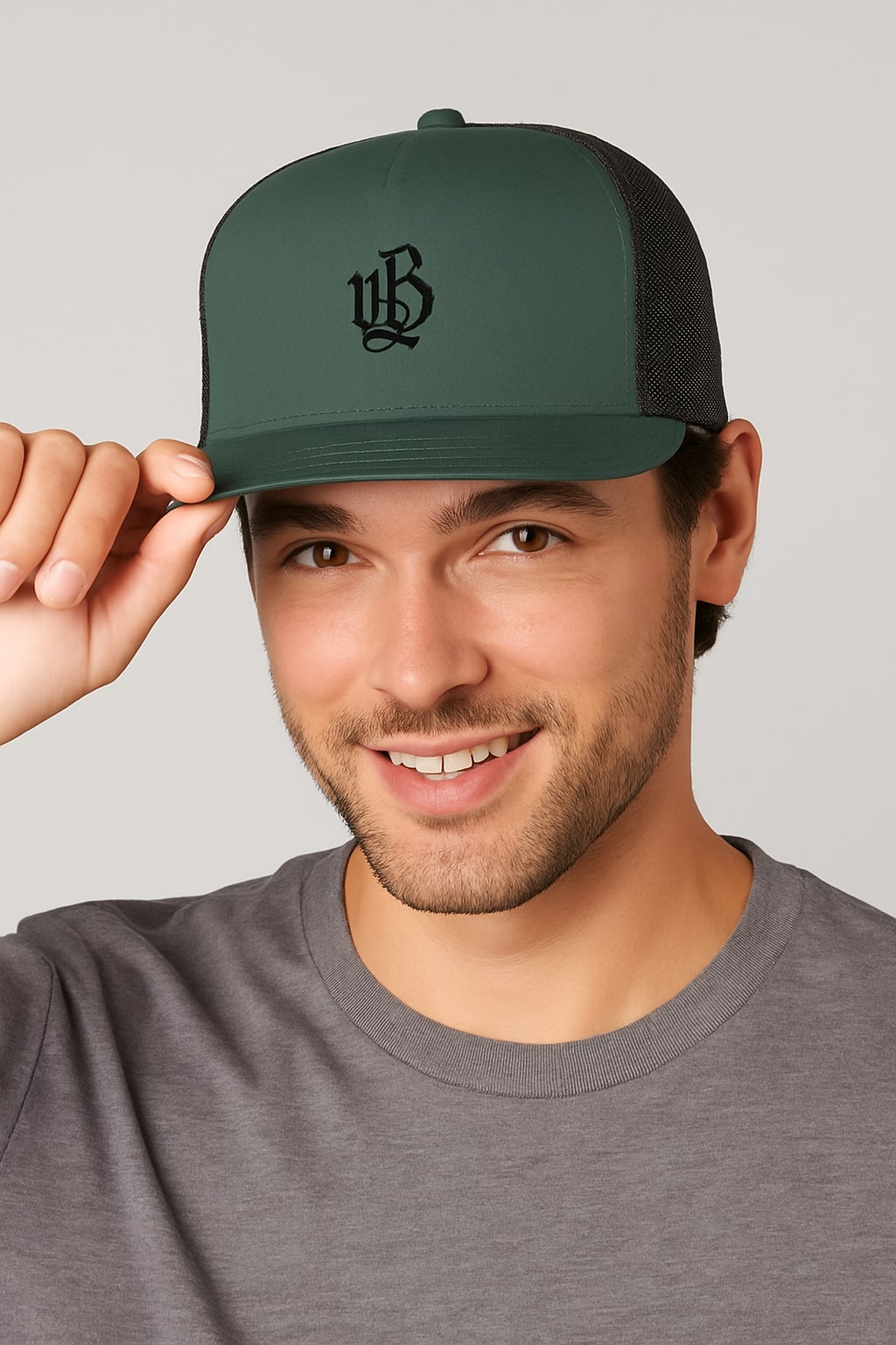 Urban Beast OG Trucker Hat – DARK GREEN - Dark Green/ Black / One Size
