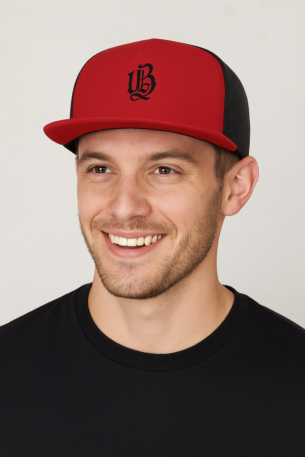 Urban Beast OG Trucker Hat – SOLID RED - Red/ Black / One Size