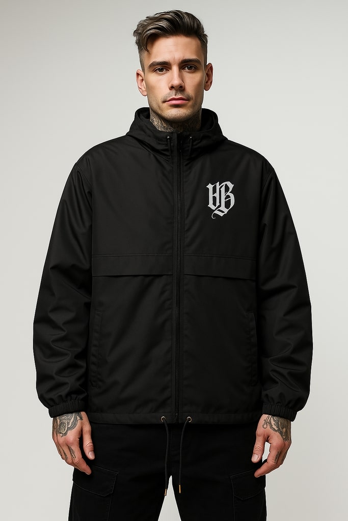 Urban Beast™ Shadow Core Windbreaker Jacket - Black