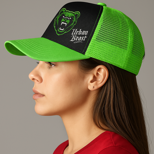 Urban Beast Snapback Neon Green - Green / One size — hover
