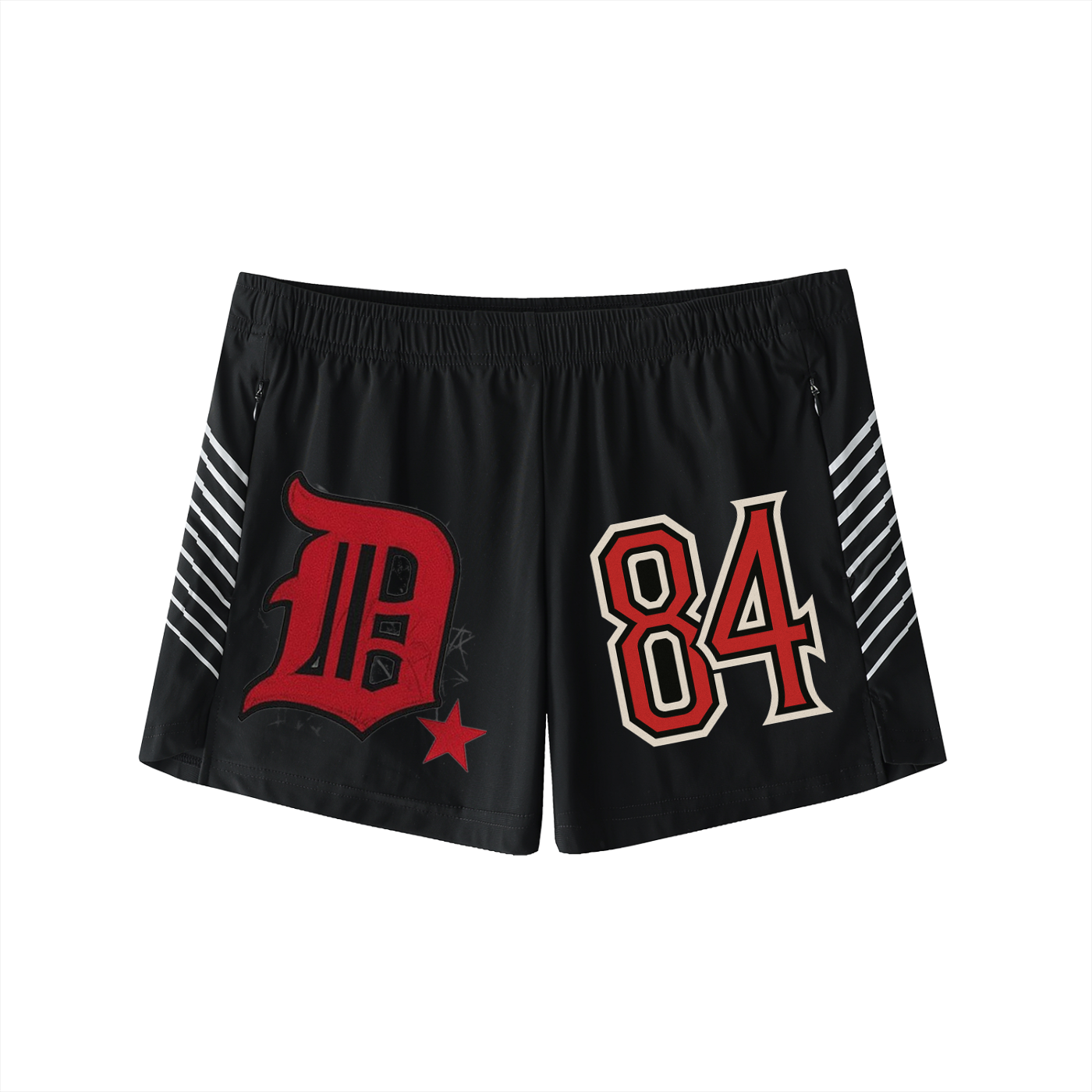 Urban Varsity ’84 Black Streetwear Shorts Black / M