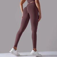 V-Sculpt Luxe Leggings - Dark Red / L - Women’s Fittness Leggings
