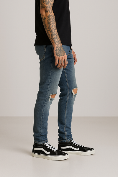 Vans Sk8-Hi Black White High Top Sneakers - hover