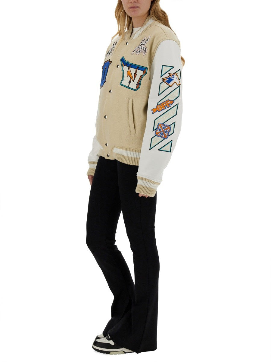 OFF-White NEW VARSITY JACKET