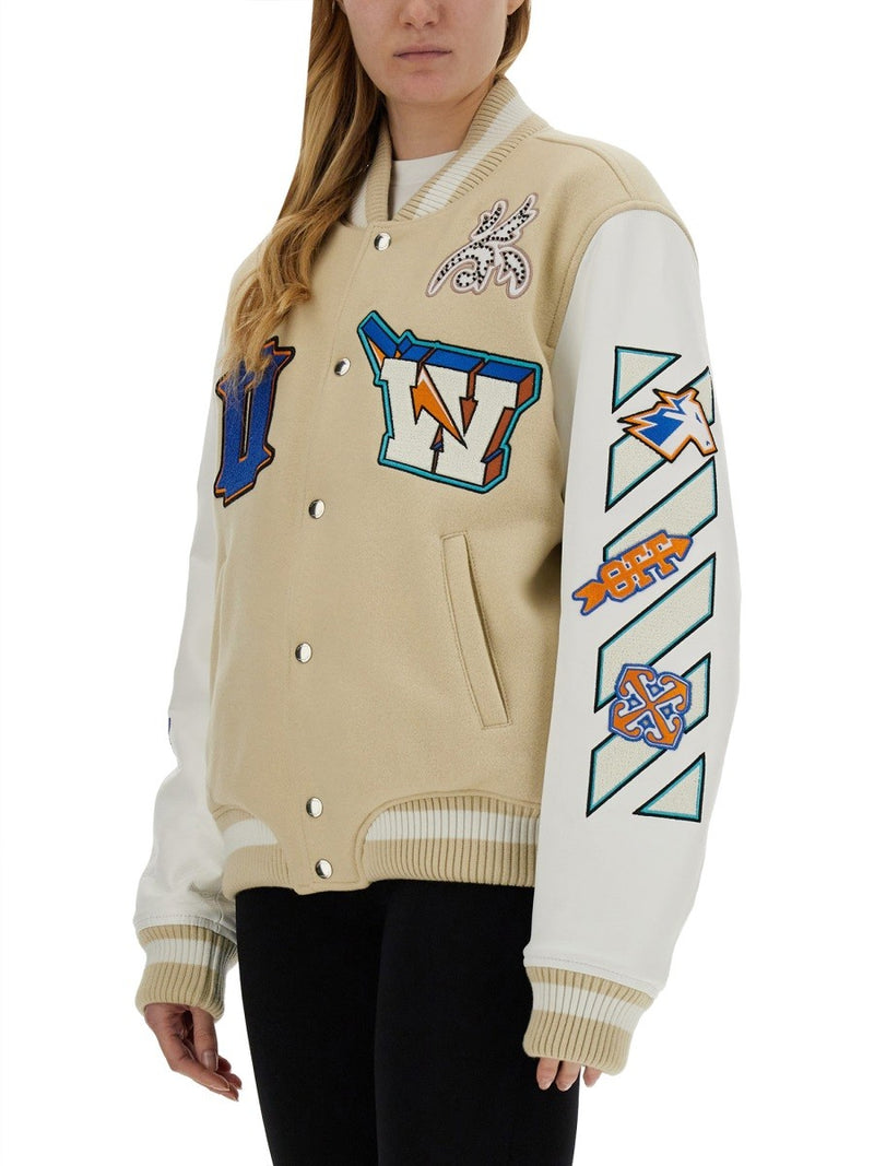 OFF-White NEW VARSITY JACKET