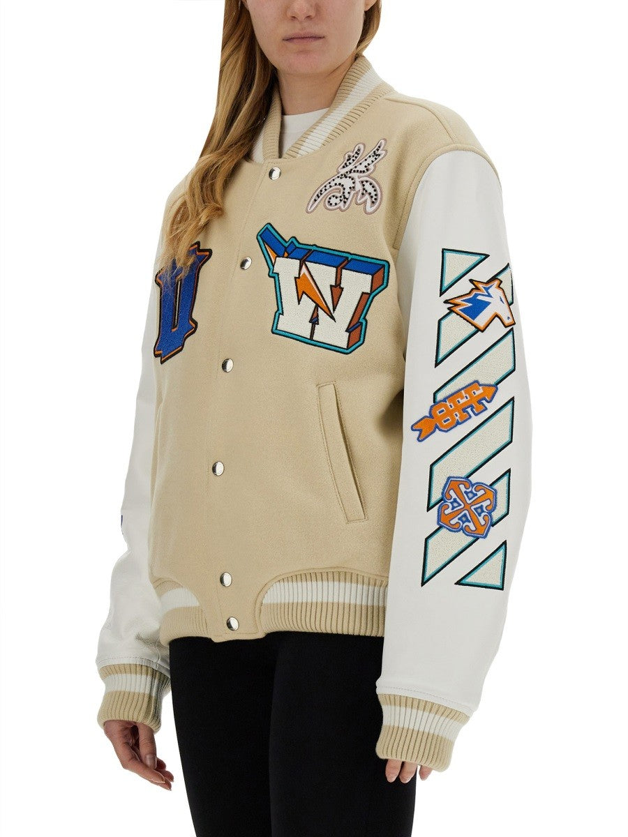 OFF-White NEW VARSITY JACKET