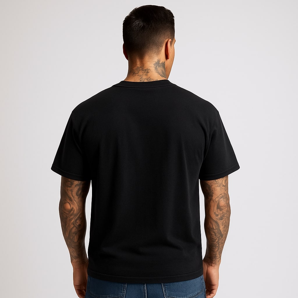 Vintage Black 'Guard Your Heart' Black Tee