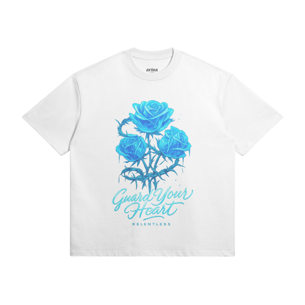 Vintage Black ’Guard Your Heart’ White Tee - Off White / XS