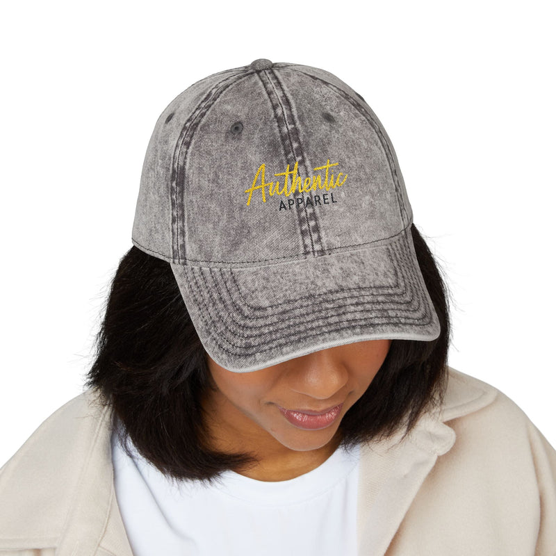 Vintage Cap Authentic Apparel Embroidery - GREY