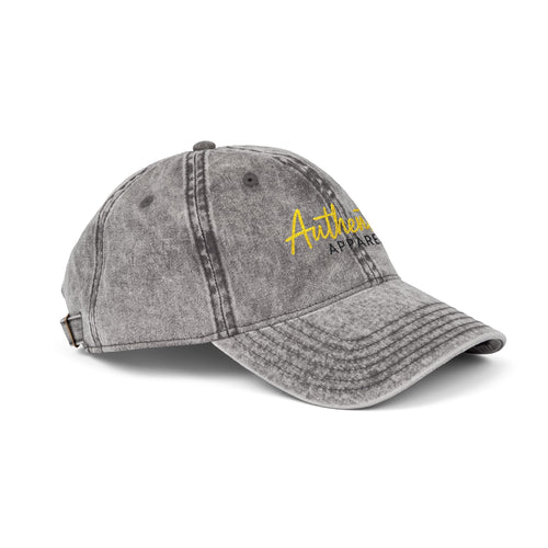 Vintage Cap Authentic Apparel Embroidery - GREY - One size / Charcoal Grey — hover