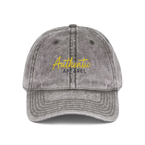 Vintage Cap Authentic Apparel Embroidery - GREY - One size / Charcoal Grey