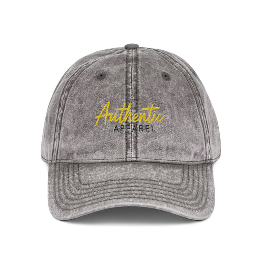 Vintage Cap Authentic Apparel Embroidery - GREY - One size / Charcoal Grey