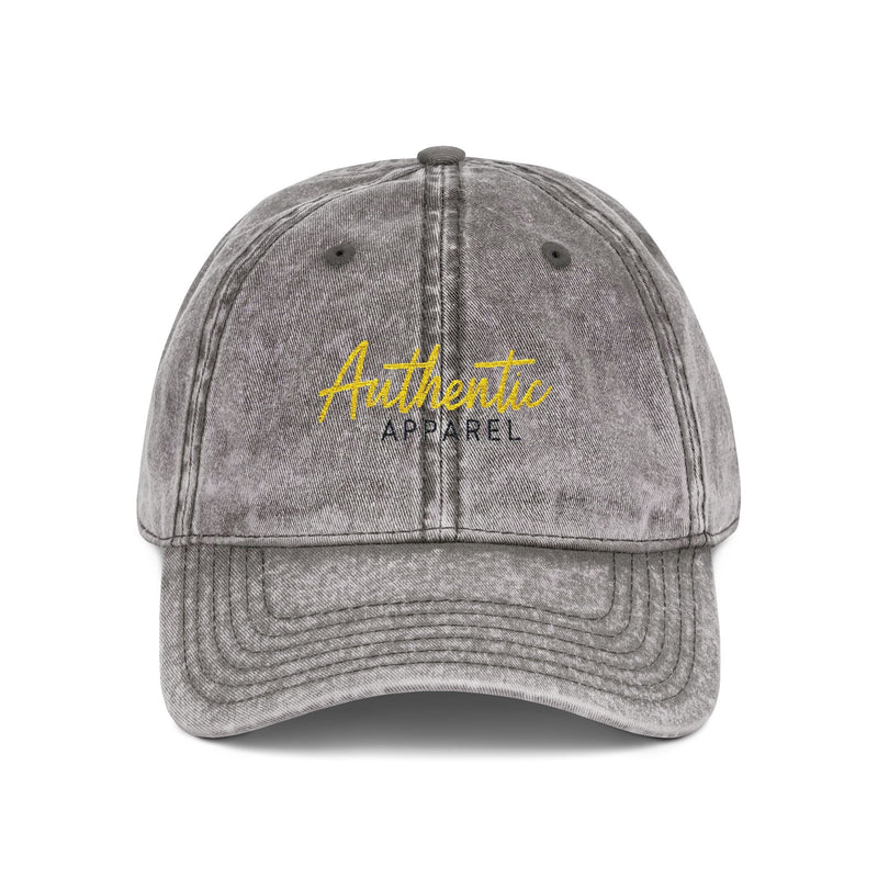 Vintage Cap Authentic Apparel Embroidery - GREY