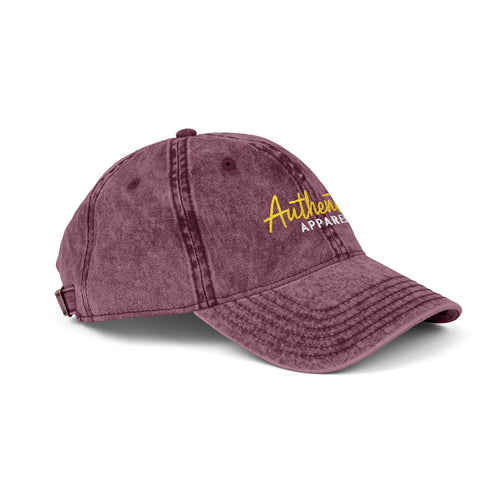 Vintage Cap Authentic Apparel Embroidery - MAROON - One size / Maroon — hover
