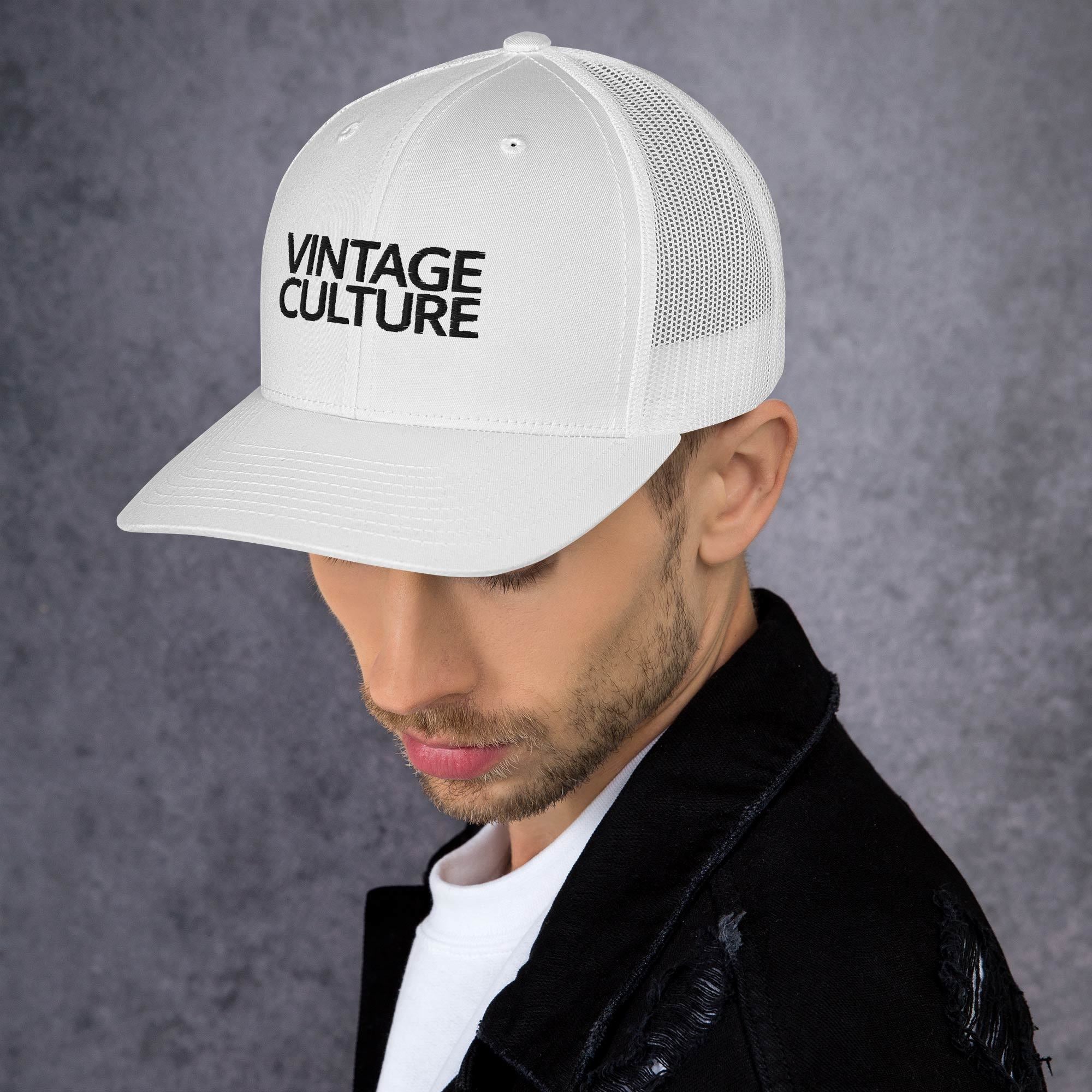 Vintage Culture White Trucker Cap
