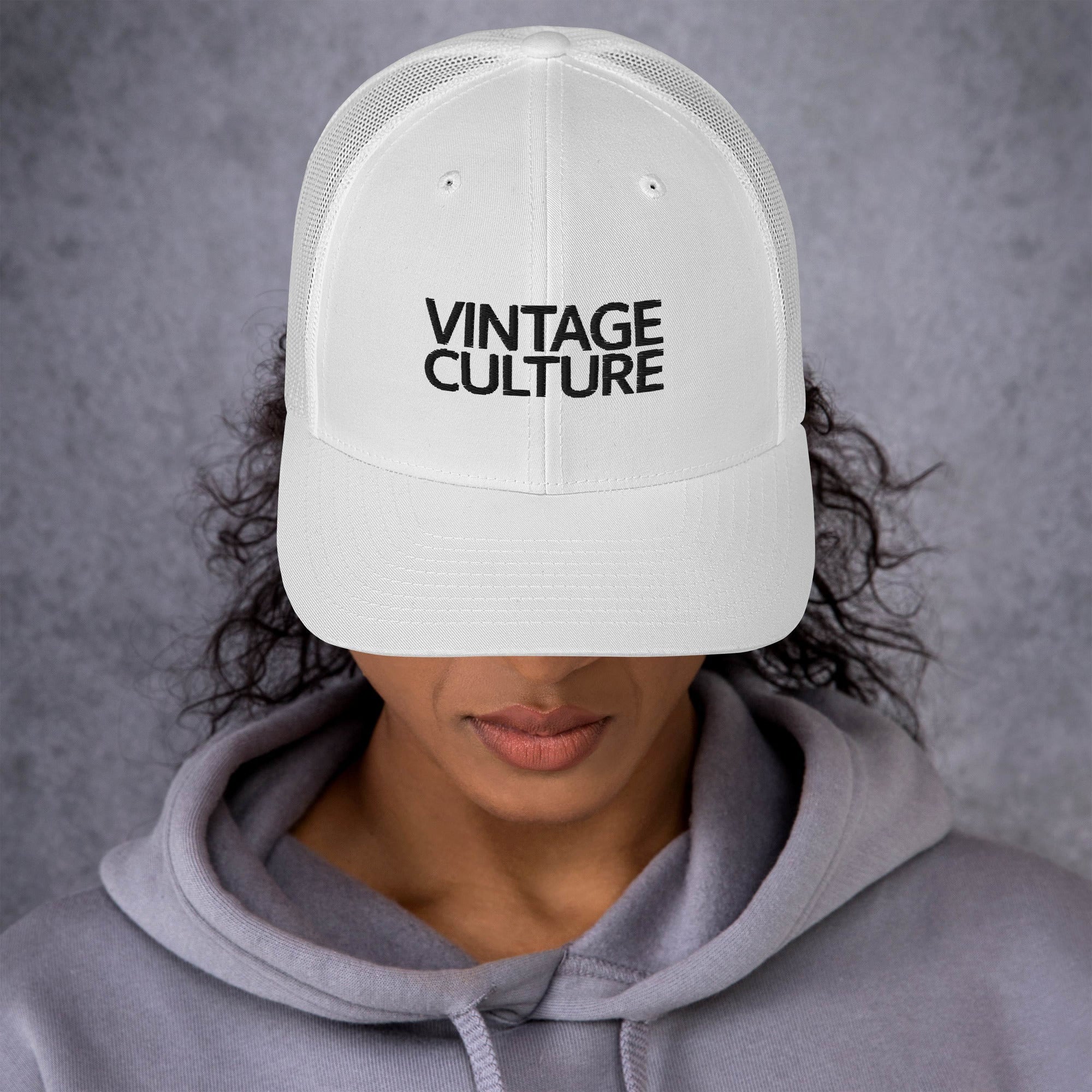 Vintage Culture White Trucker Cap