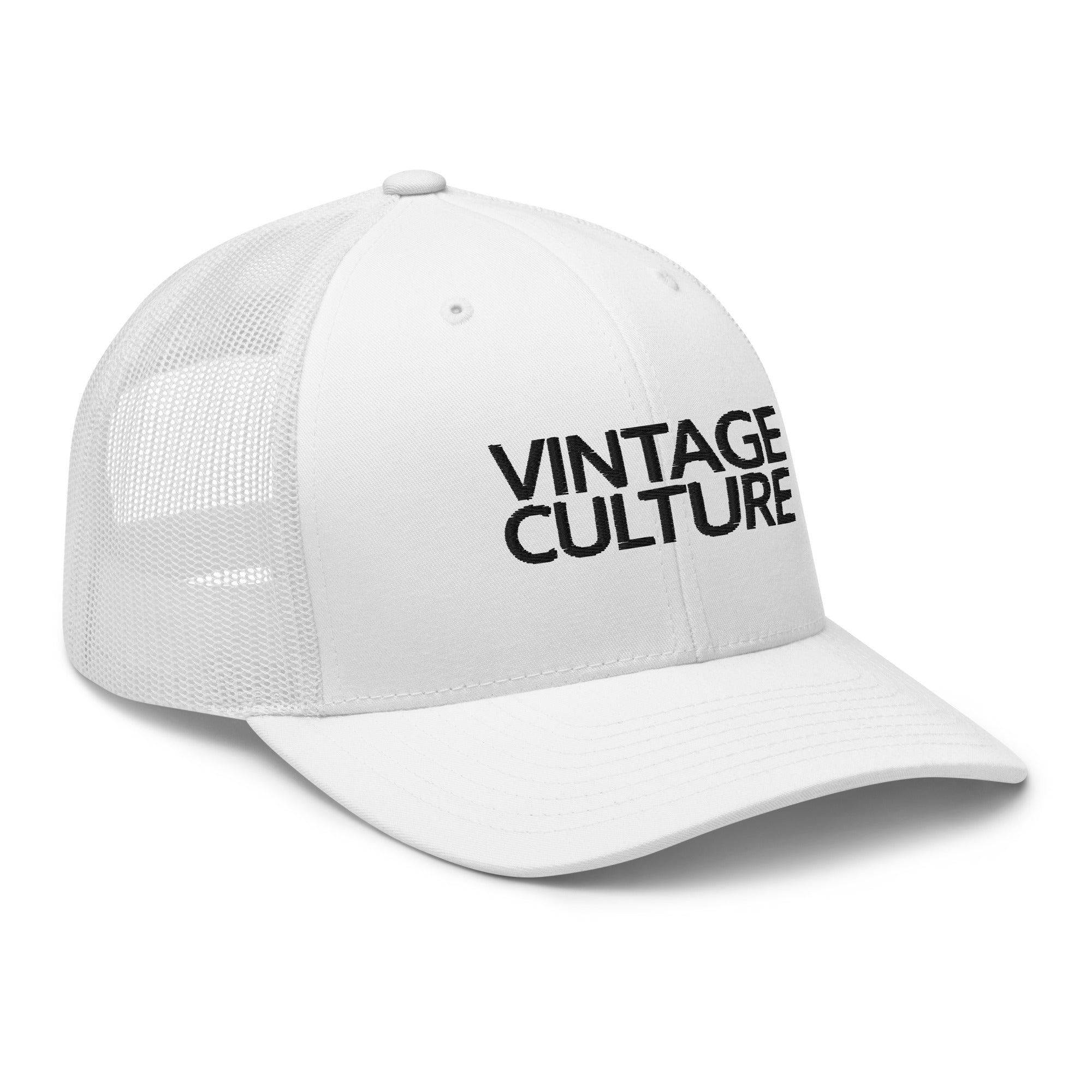 Vintage Culture White Trucker Cap
