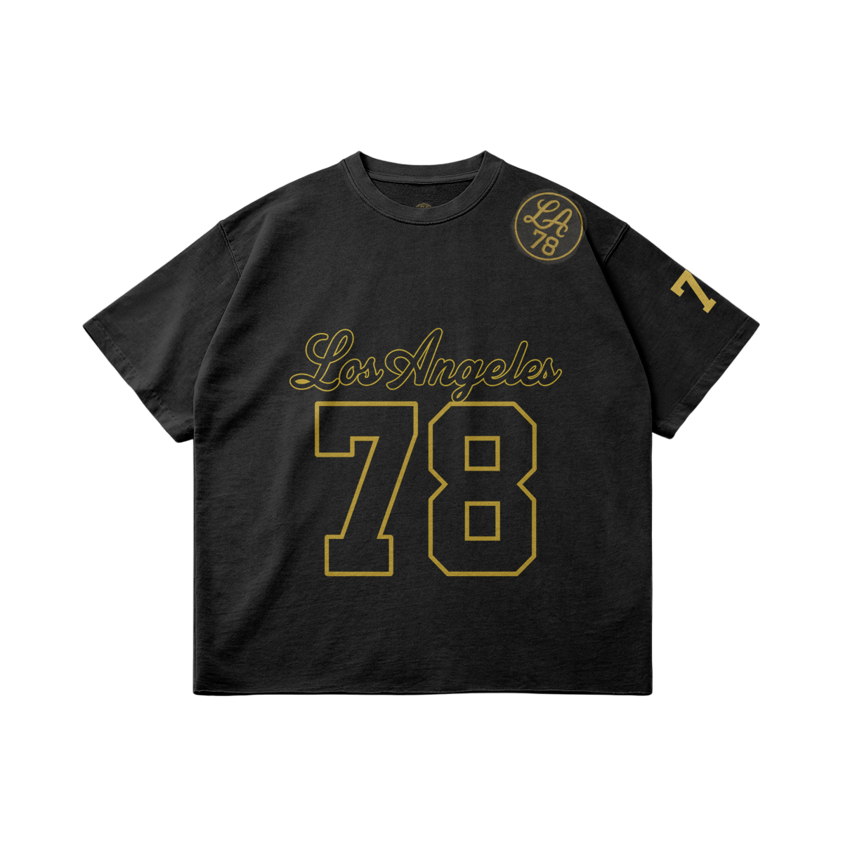 Vintage Graphic Tee Retro “Los Angeles 78” Black
