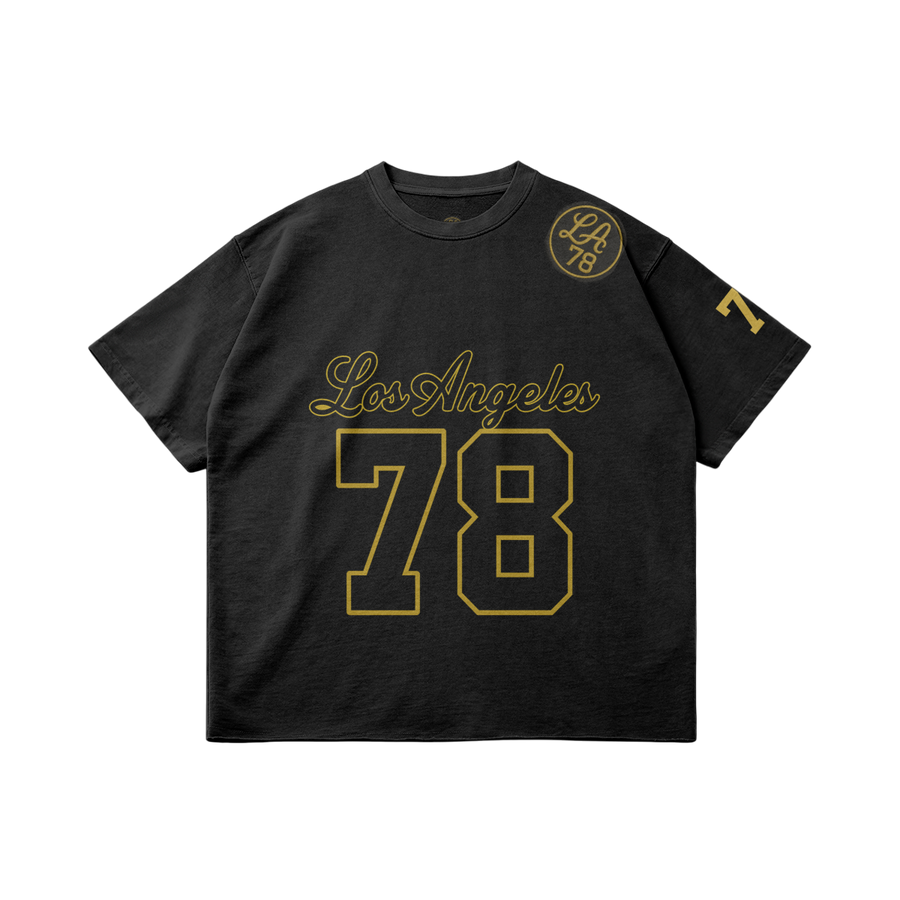 Vintage Graphic Tee Retro “Los Angeles 78” Black