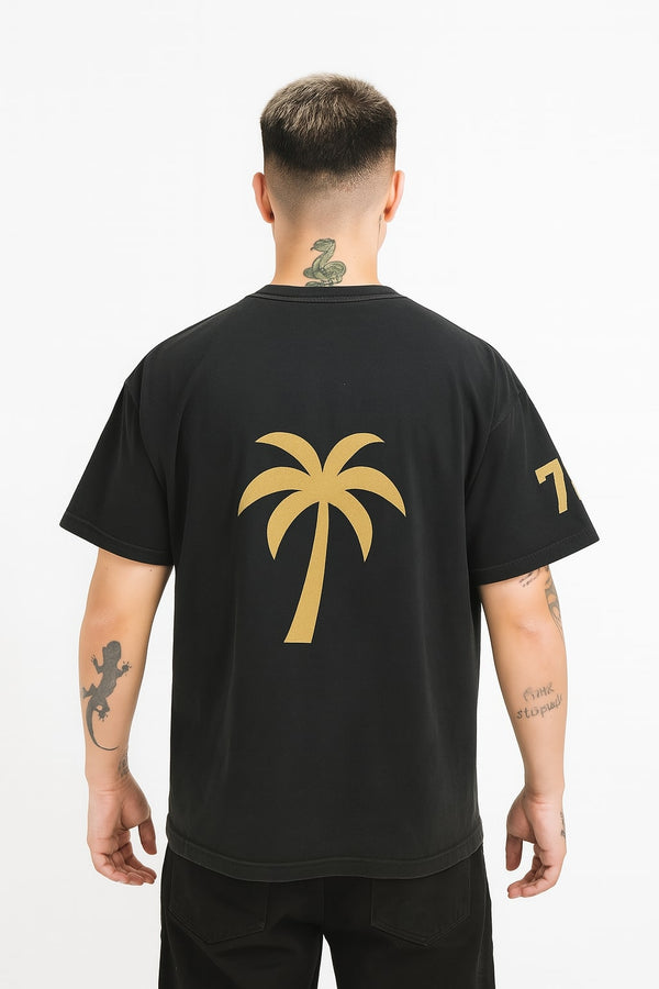 Vintage Graphic Tee Retro “Los Angeles 78” Black — hover