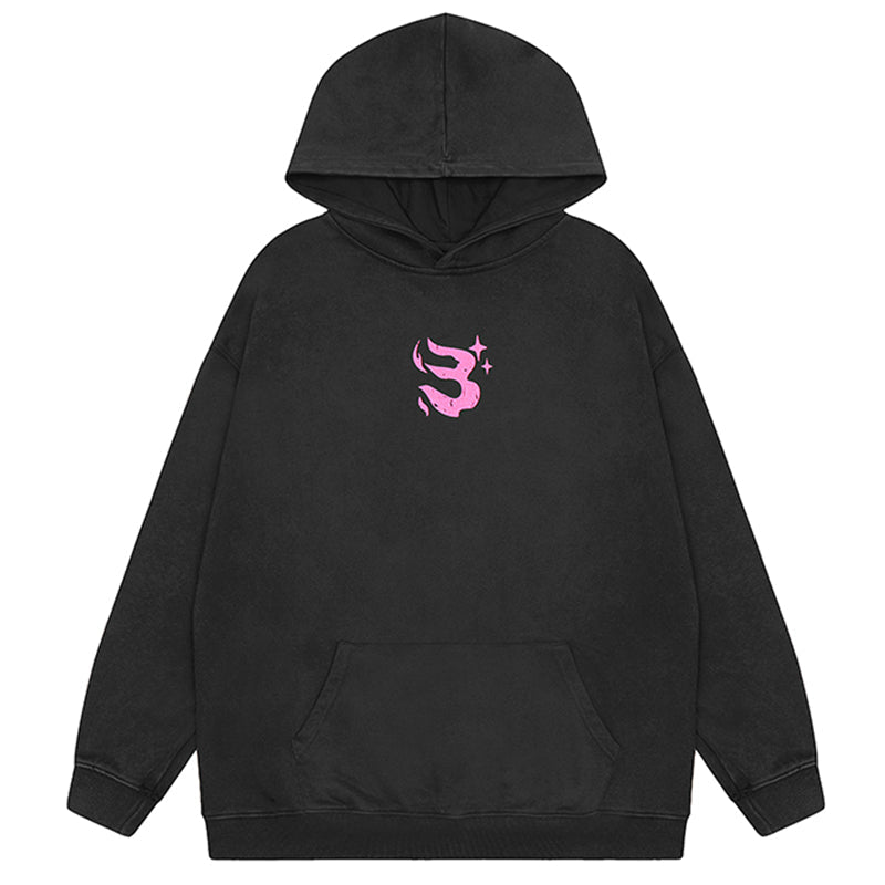 Y2K Purple Streetwear Hoodie