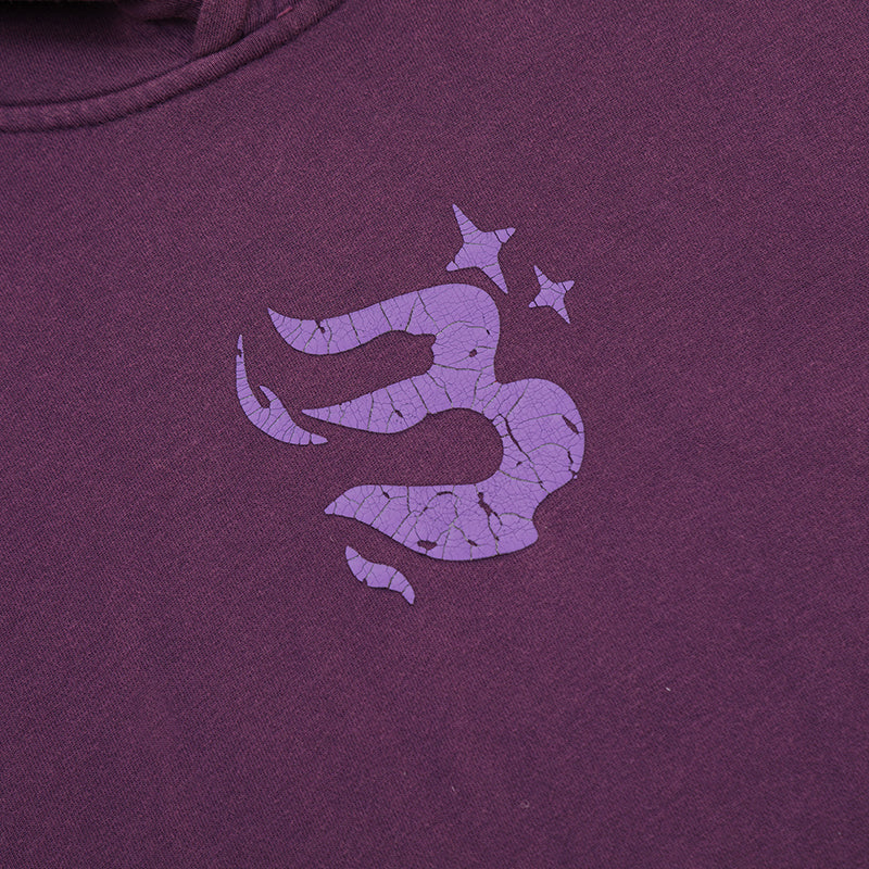 Y2K Purple Streetwear Hoodie