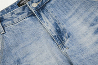 Light blue denim jeans.