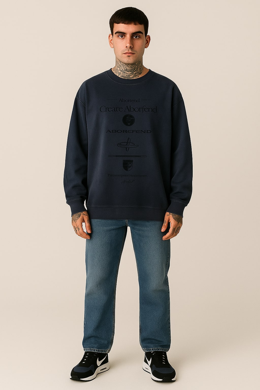 Vintage Washed Graphic Streetwear Long Sleeve