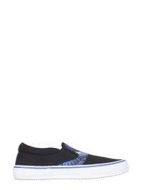 Vulcanized Slip-Ons with Bird Print