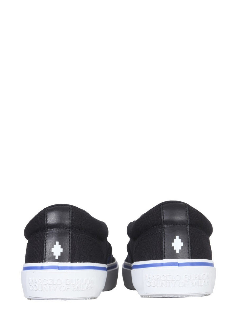 Vulcanized Slip-Ons with Bird Print