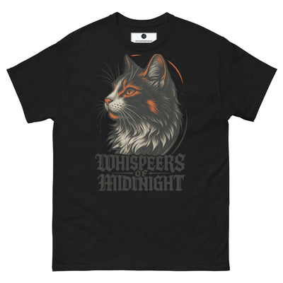 Whispers of Midnight Black Cat T-Shirt - Black - S