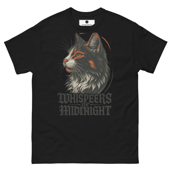 Whispers of Midnight Black Cat T-Shirt - Black - S