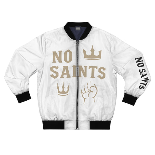 White Bomber Jackets | No Saints Club - XS