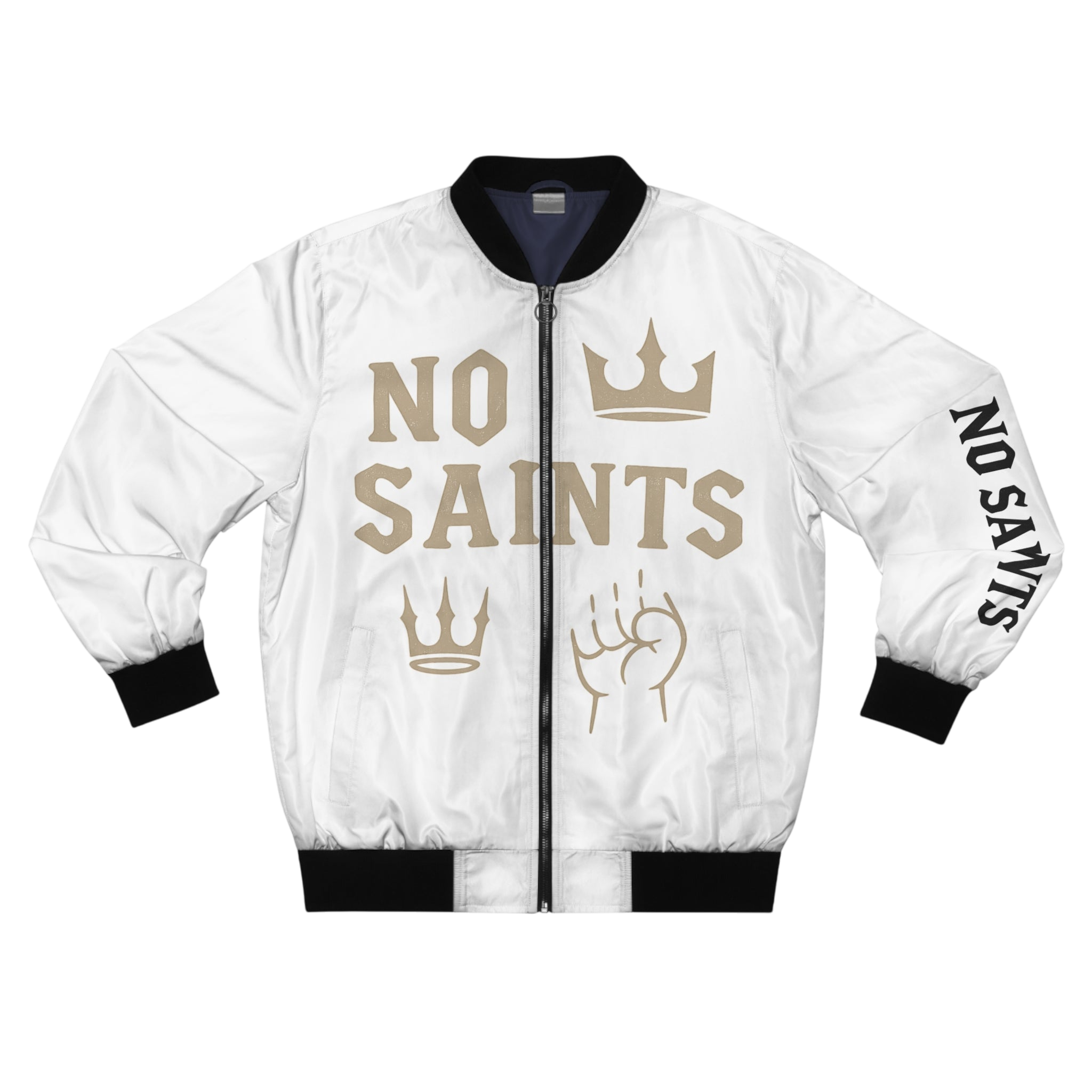White Bomber Jackets | No Saints Club - XS