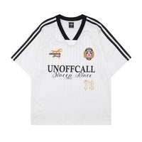White Retro Soccer Jersey