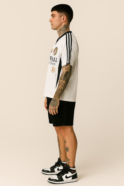 White Retro Soccer Jersey – hover