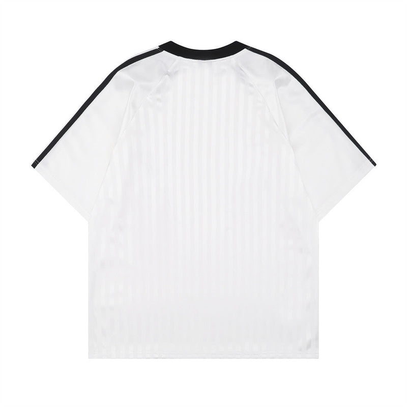 White Retro Soccer Jersey