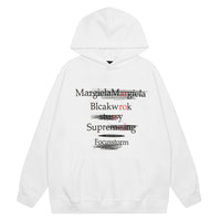White Streetwear Graphic Hoodie - White / M