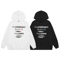 White Streetwear Graphic Hoodie