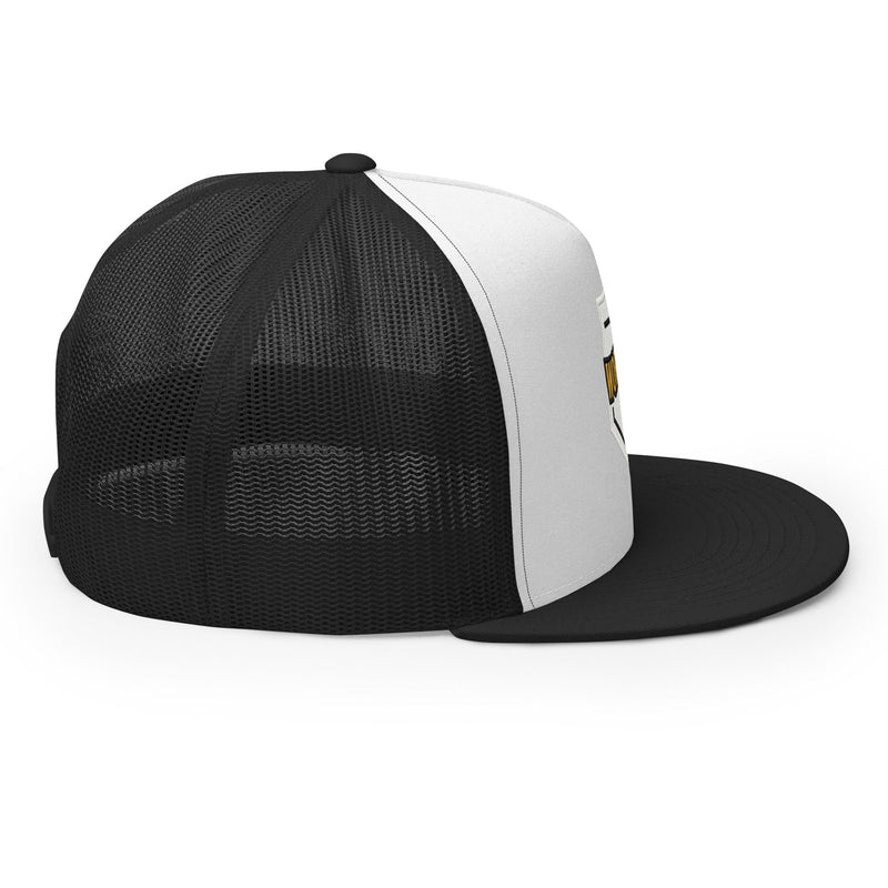 Worldwide Rose Trucker Mesh Hat - BLACK