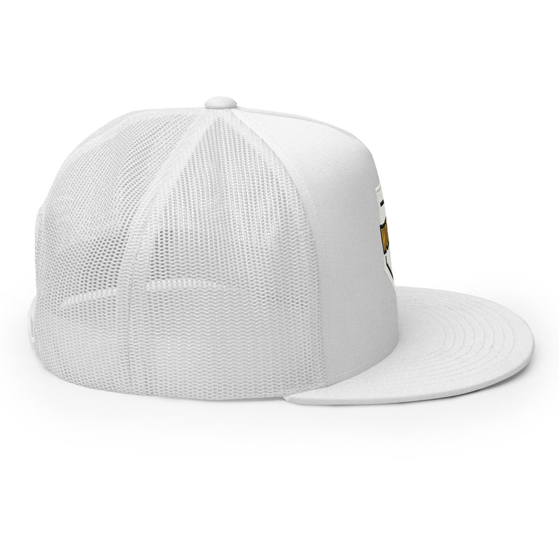 Worldwide Rose Trucker Mesh Hat - WHITE