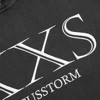 Gray fabric XXS Oversized Streetwear Hoodie with stylish white lettering design